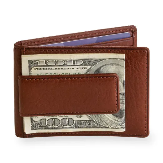Picture of BULLTAILOR Slim Bifold Magnetic Money Clip Wallet