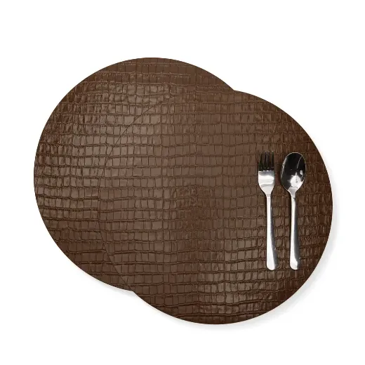 Picture of BULLTAILOR Minimalist Round Dining Placemats – 2 Pack