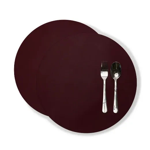 Picture of BULLTAILOR Minimalist Round Dining Placemats – 2 Pack