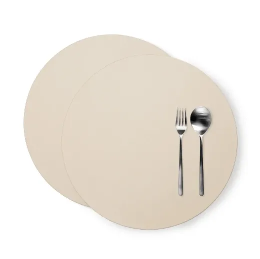 Picture of BULLTAILOR Minimalist Round Dining Placemats – 2 Pack