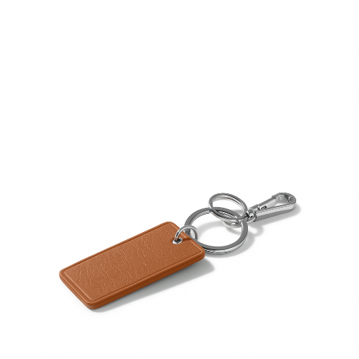 Picture of Leather Rectangle Keychain
