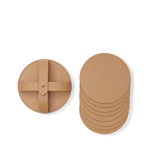 Picture of Modern Round Coasters and Holder 6 Packs