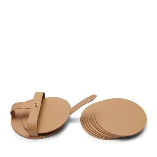 Picture of Modern Round Coasters and Holder 6 Packs