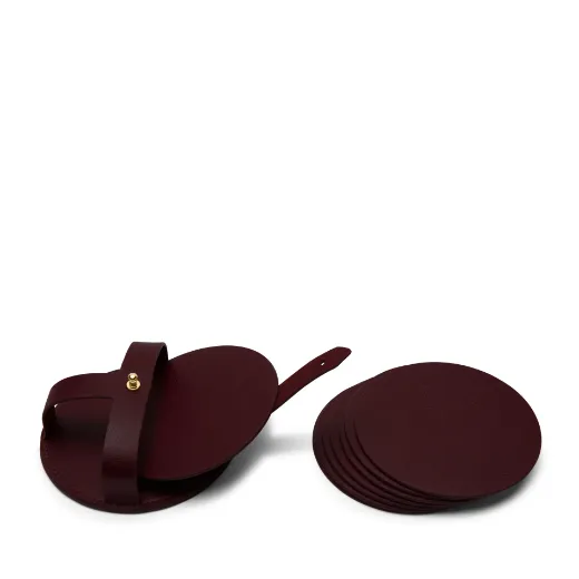 Picture of Modern Round Coasters and Holder 6 Packs