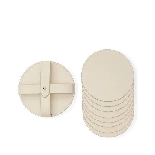 Picture of Modern Round Coasters and Holder 6 Packs