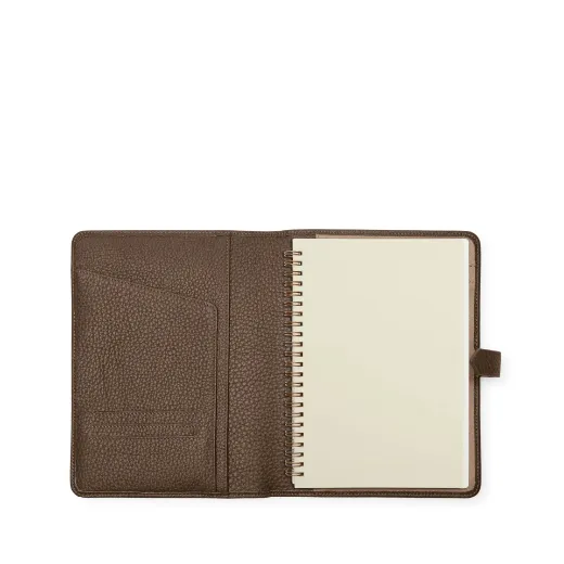Picture of A5 Leather Spiral Journal with Snap Closure