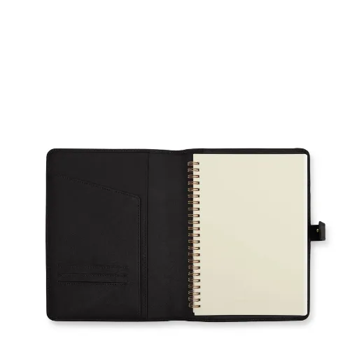 Picture of A5 Leather Spiral Journal with Snap Closure