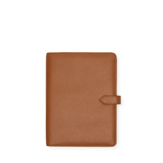 Picture of A5 Leather Spiral Journal with Snap Closure