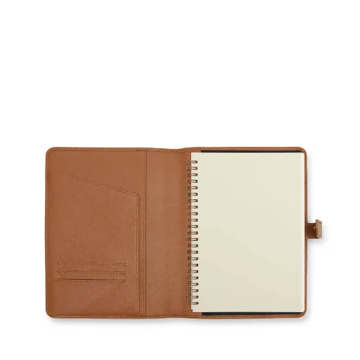Picture of A5 Leather Spiral Journal with Snap Closure