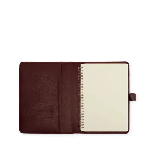 Picture of A5 Leather Spiral Journal with Snap Closure