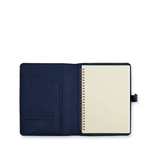 Picture of A5 Leather Spiral Journal with Snap Closure